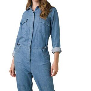 prAna Penderbrook - Denim Long Sleeve Jumpsuit